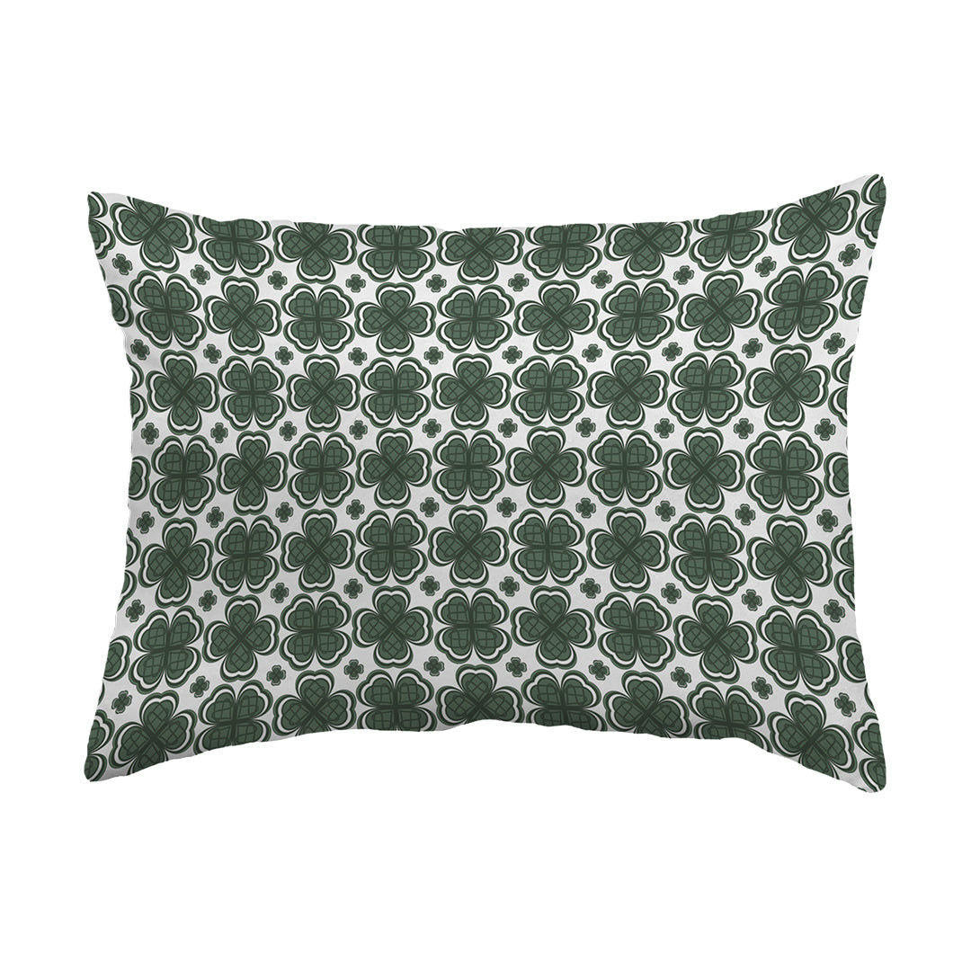 Throw Pillow Four Leaf Clover Pattern