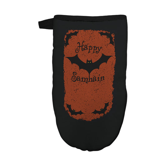 Oven Mitt Happy Samhain Bats