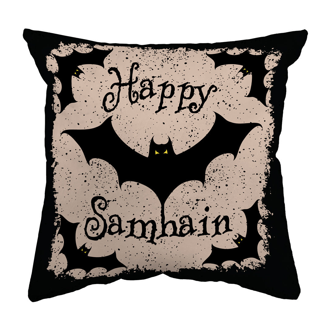 Zippered Pillow Shell Happy Samhain Bats
