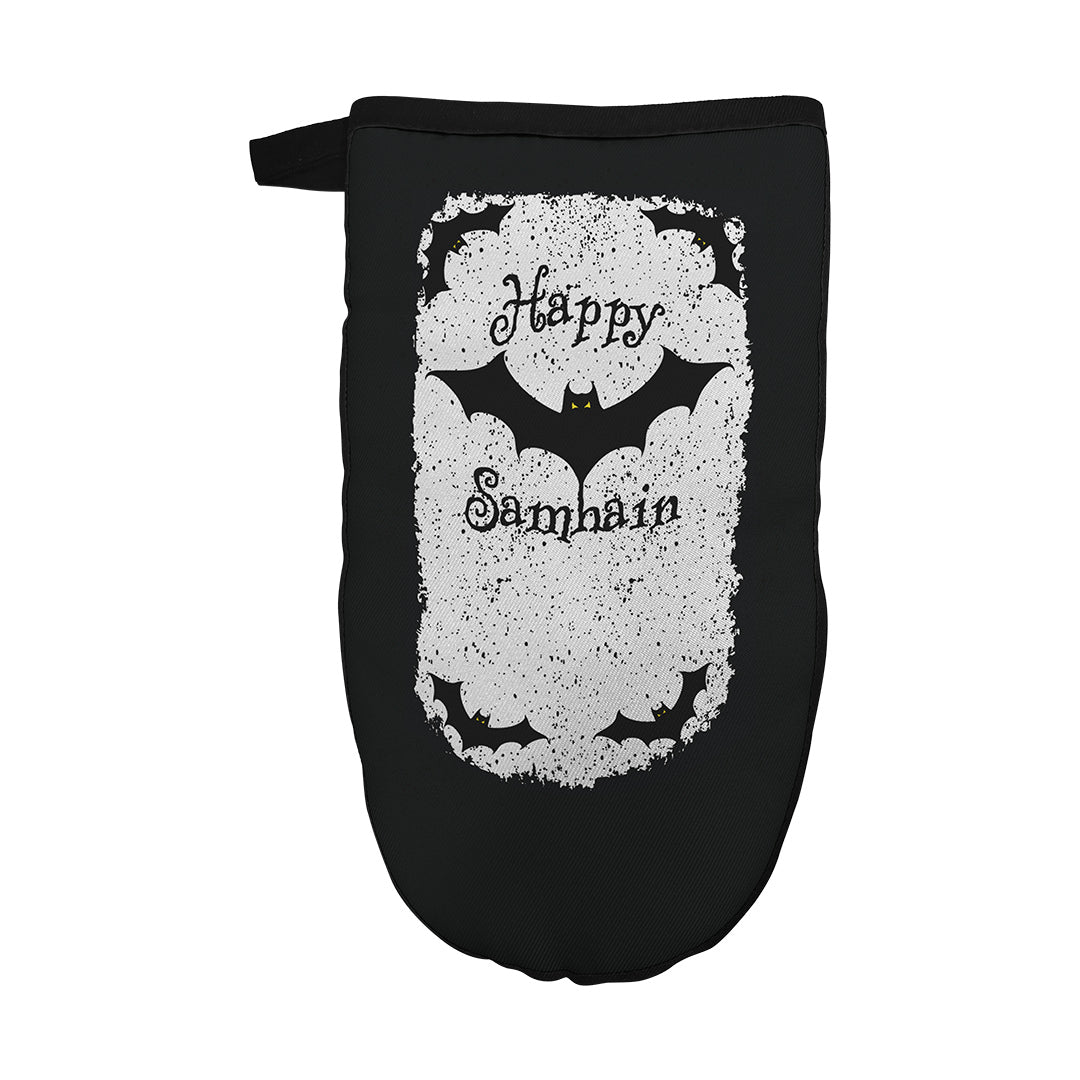 Oven Mitt Happy Samhain Bats