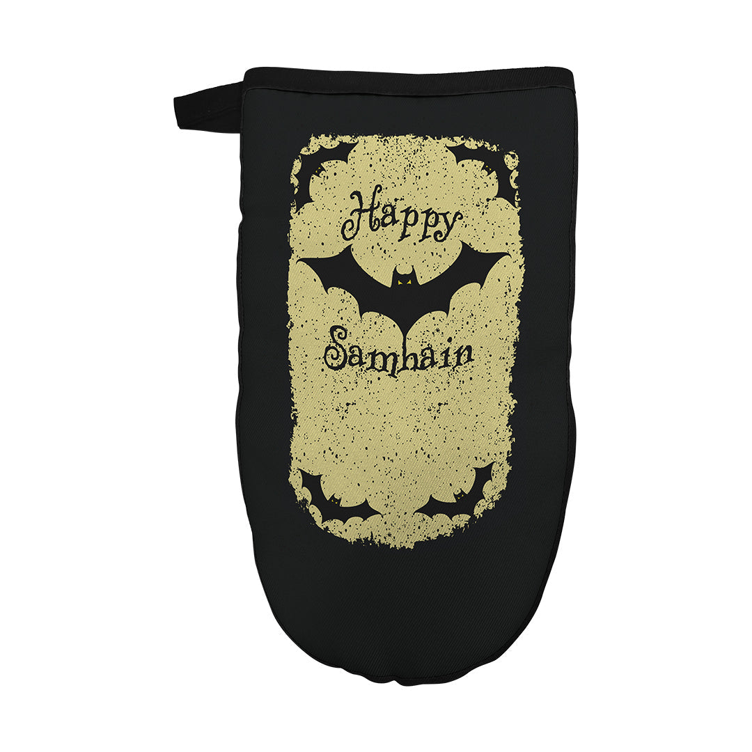 Oven Mitt Happy Samhain Bats