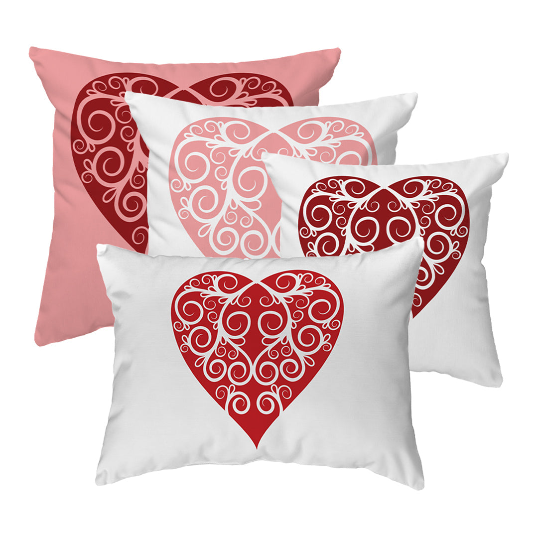 Throw Pillow Intricate Heart