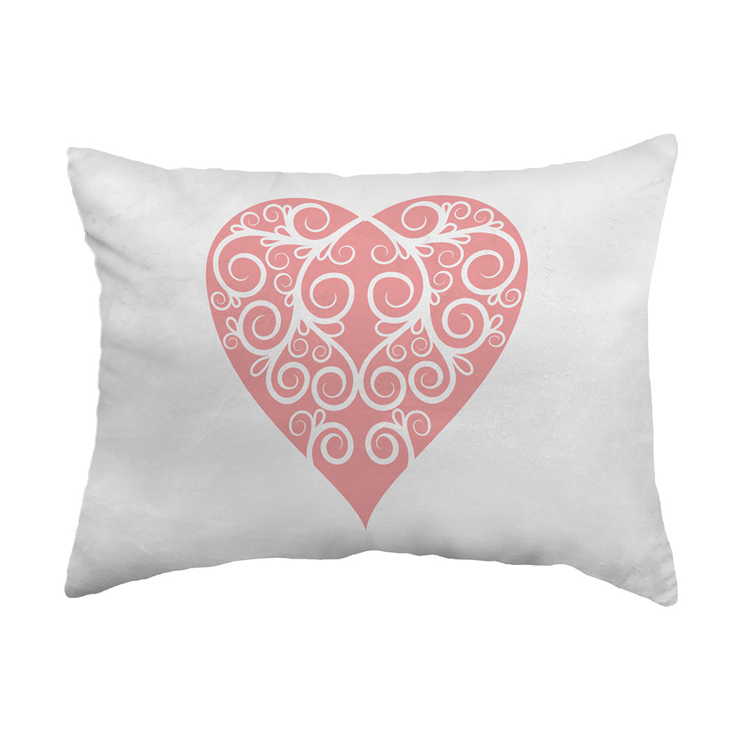 Throw Pillow Intricate Heart