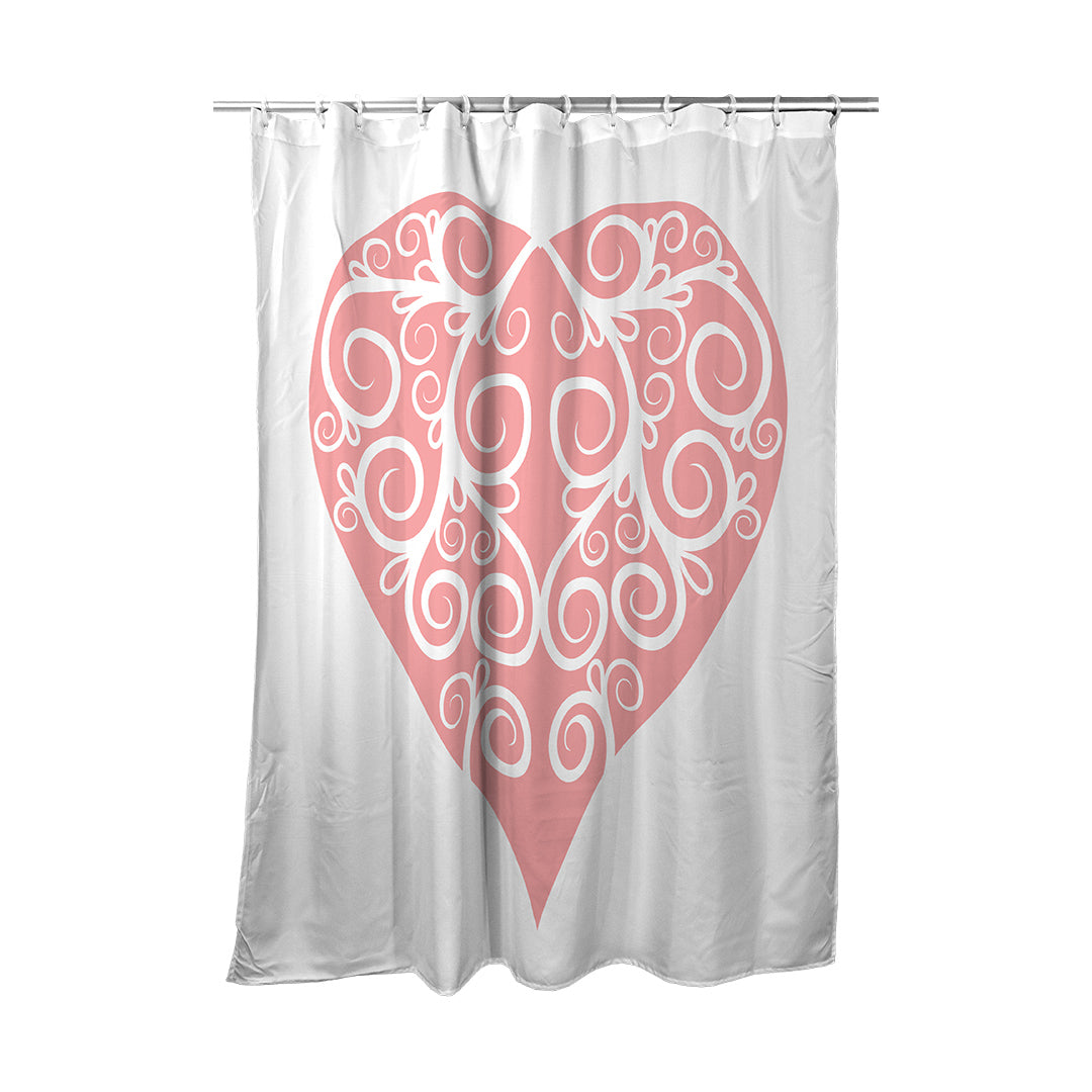 Shower Curtain Intricate Heart