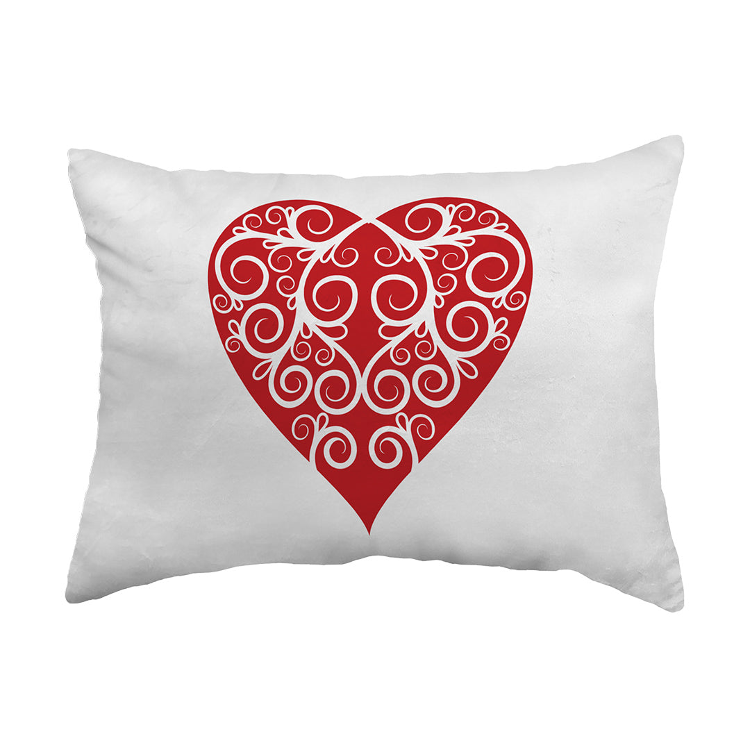 Throw Pillow Intricate Heart