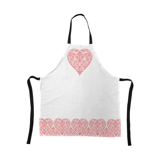 Apron Intricate Heart Ribbon