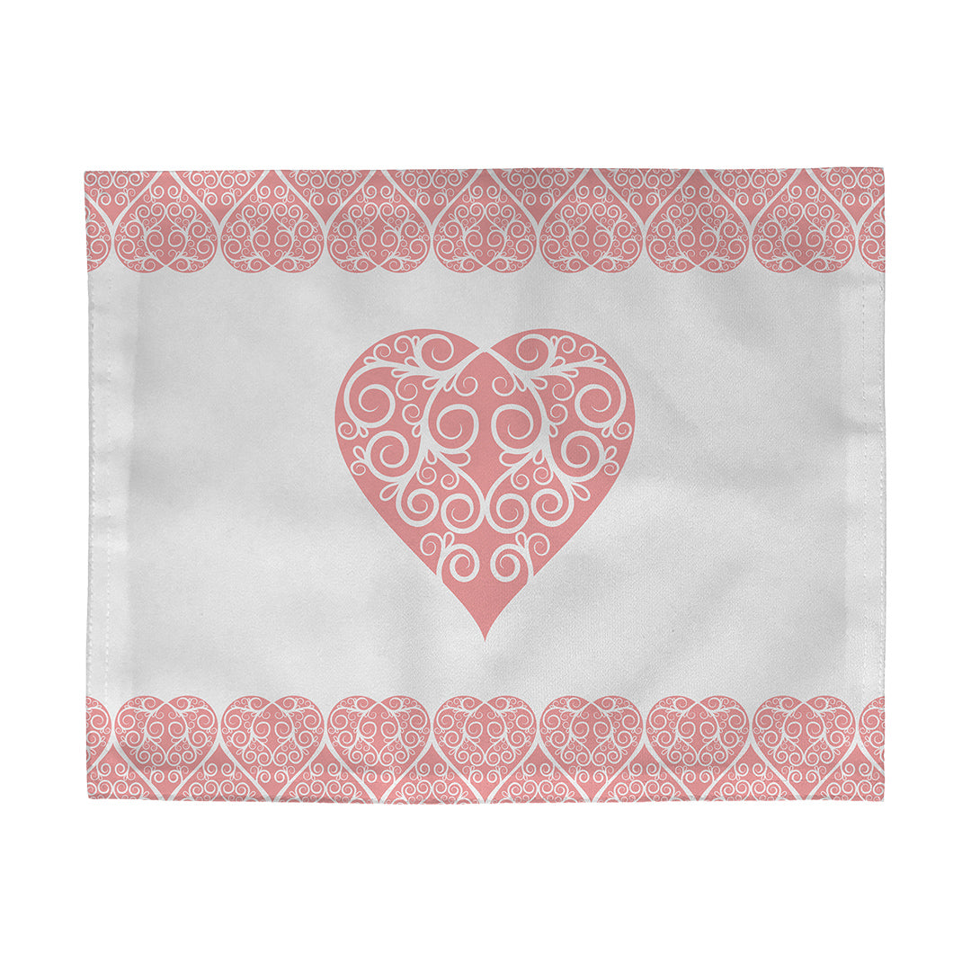 Placemats Intricate Heart Ribbon