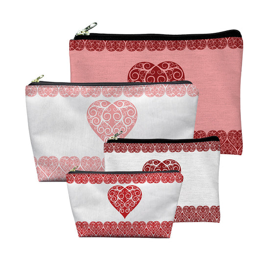 Pouches Intricate Heart Ribbon