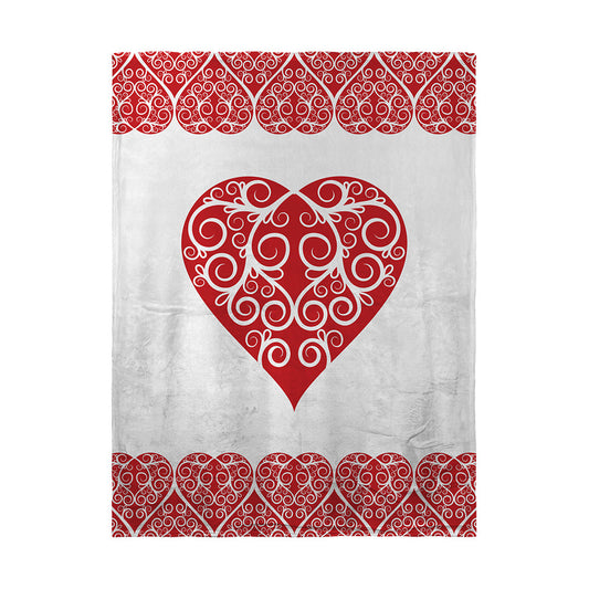 Blankets Intricate Heart Ribbon