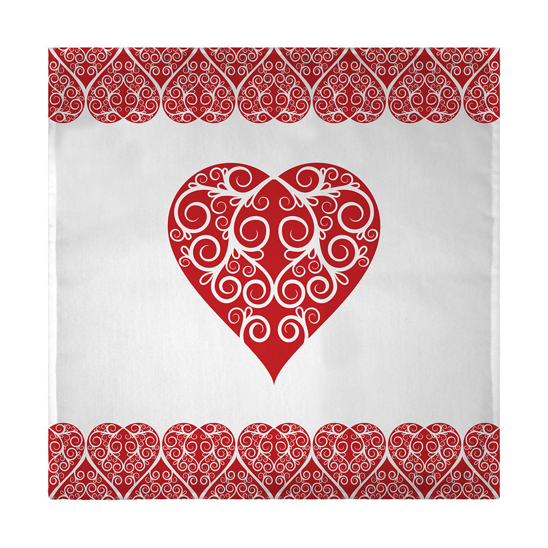 Napkin Intricate Heart Ribbon