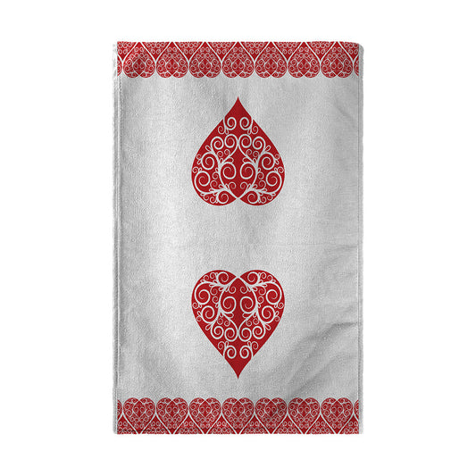 Towels Intricate Heart Ribbon