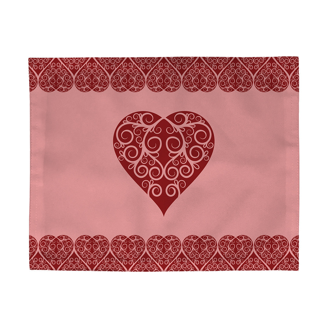 Placemats Intricate Heart Ribbon