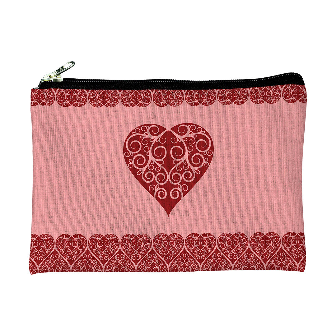 Pouches Intricate Heart Ribbon