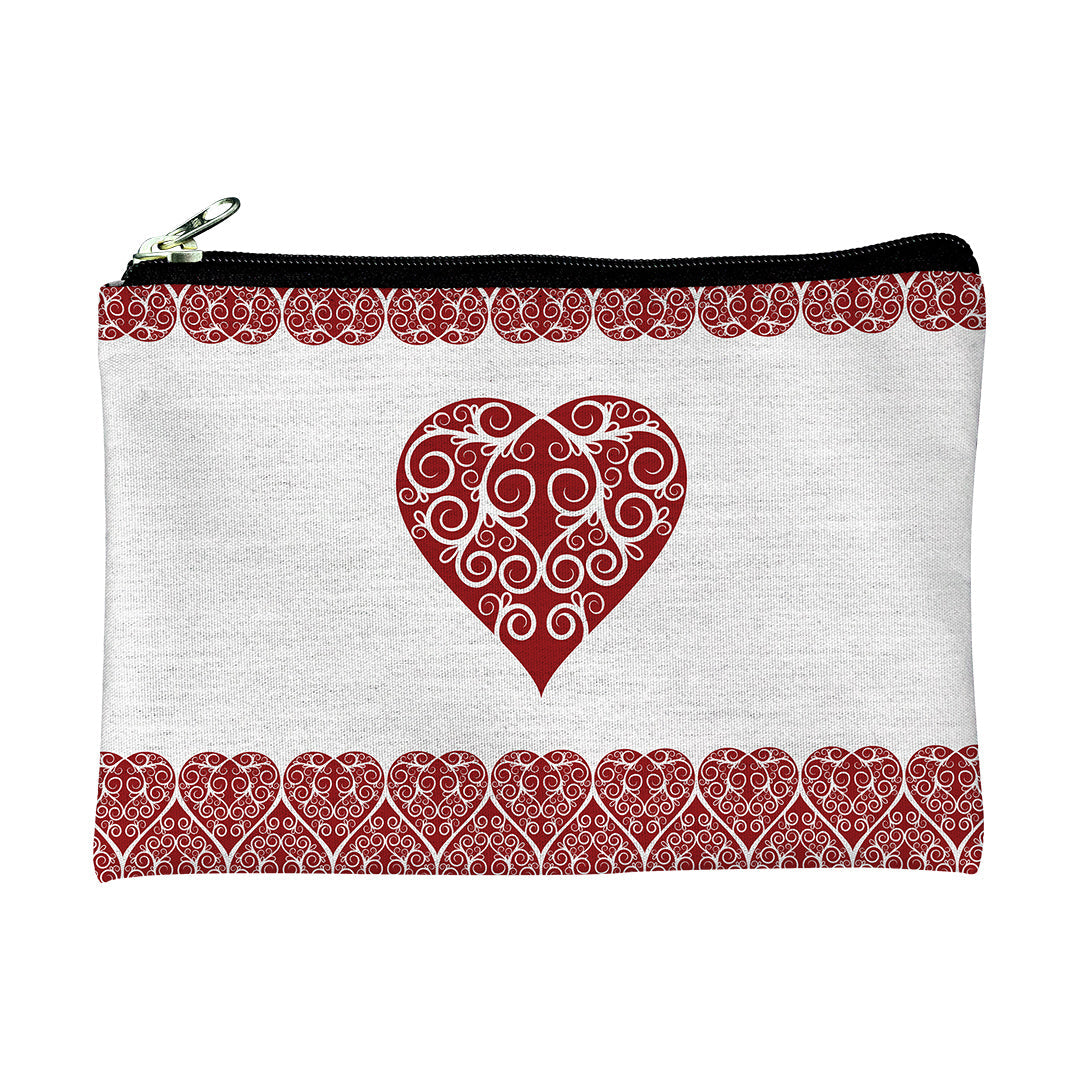 Pouches Intricate Heart Ribbon