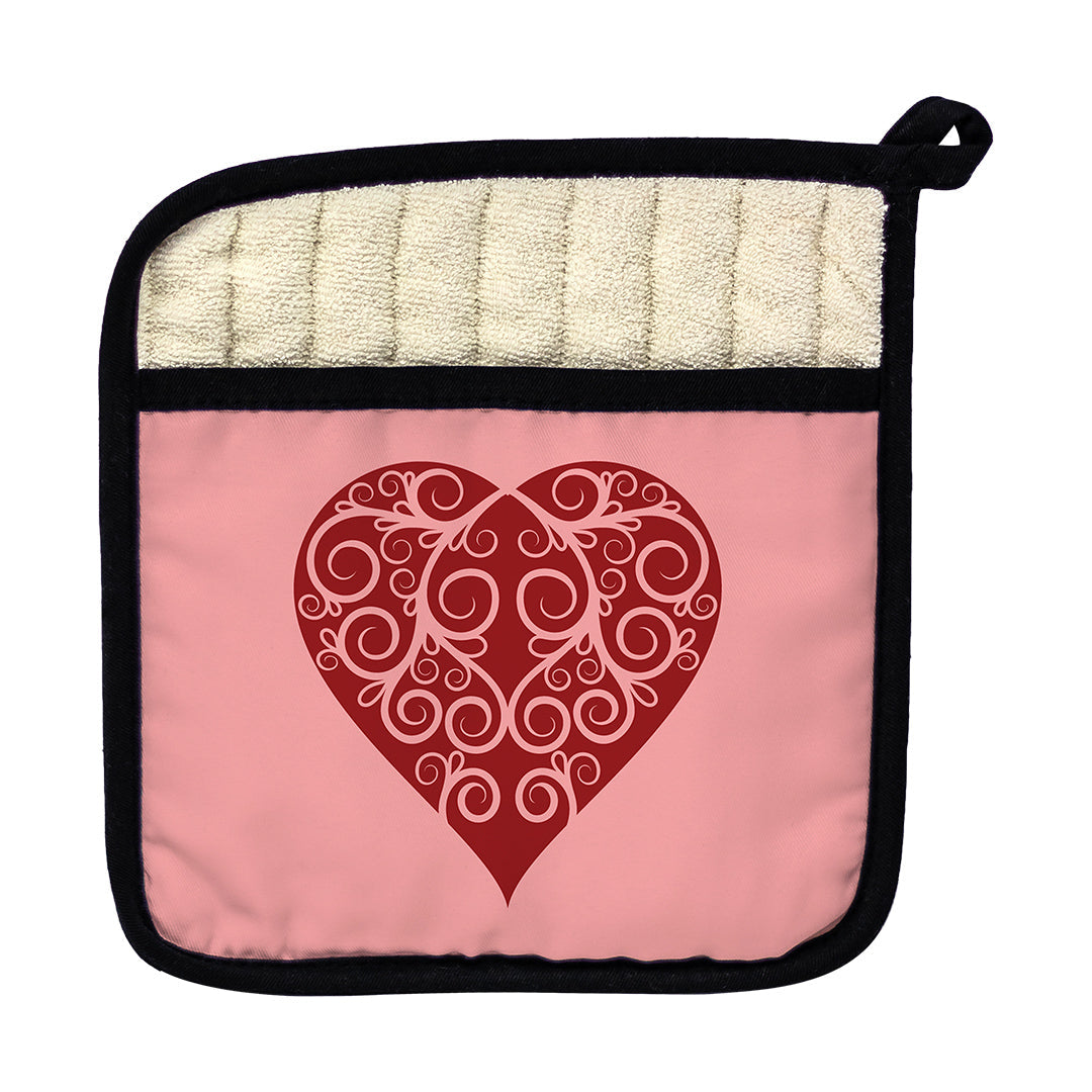 Pot Holder Intricate Heart