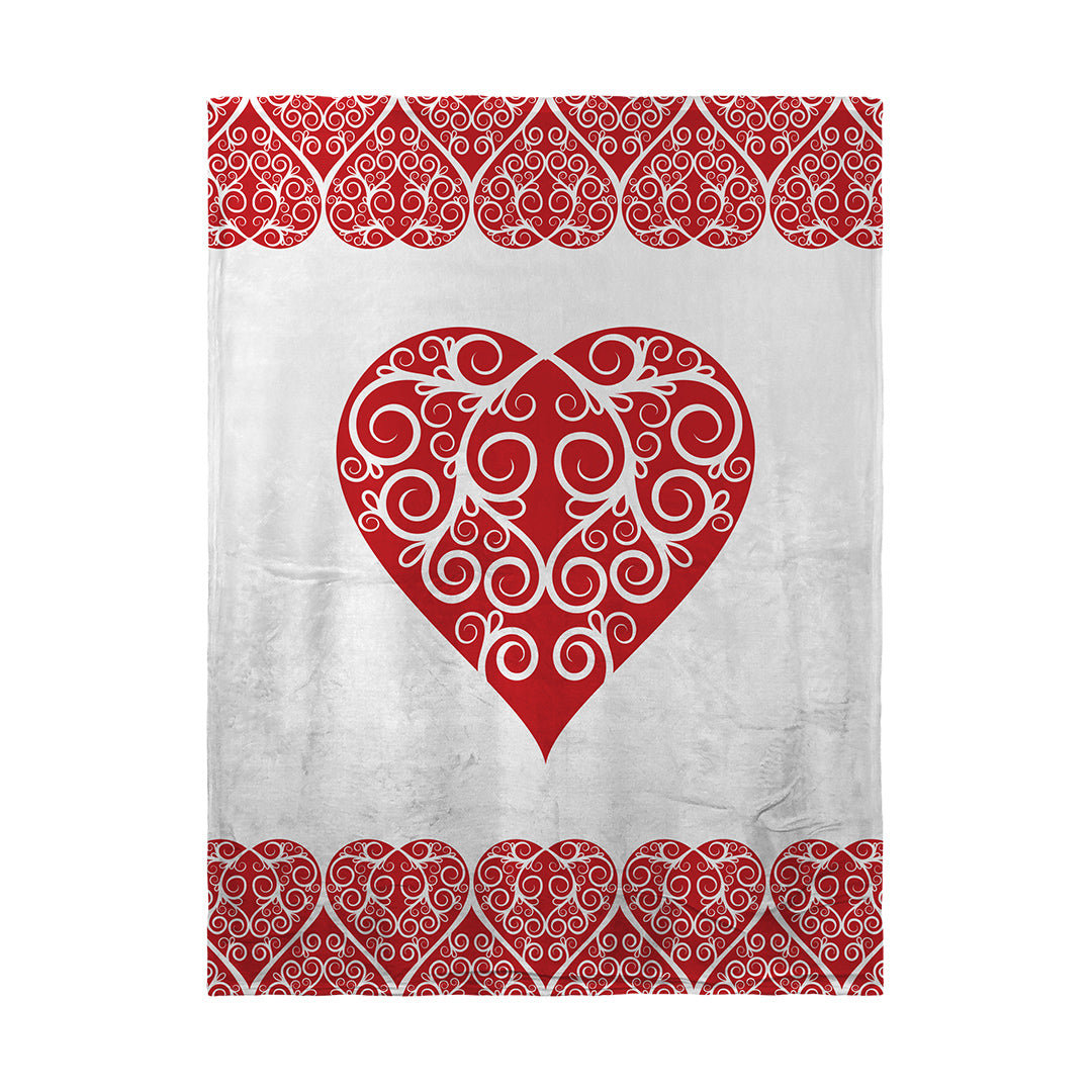 Blankets Intricate Heart Ribbon