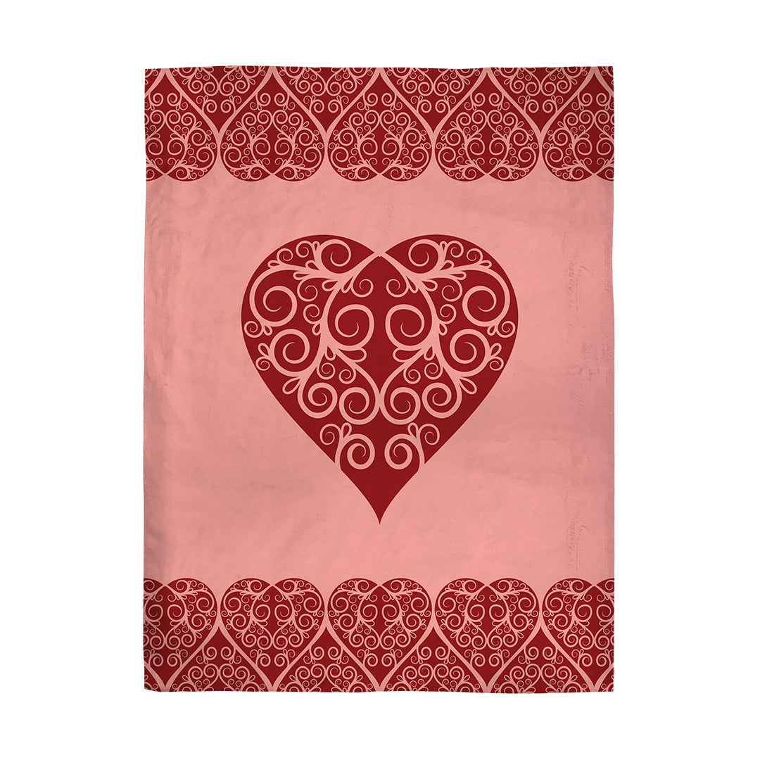 Blankets Intricate Heart Ribbon