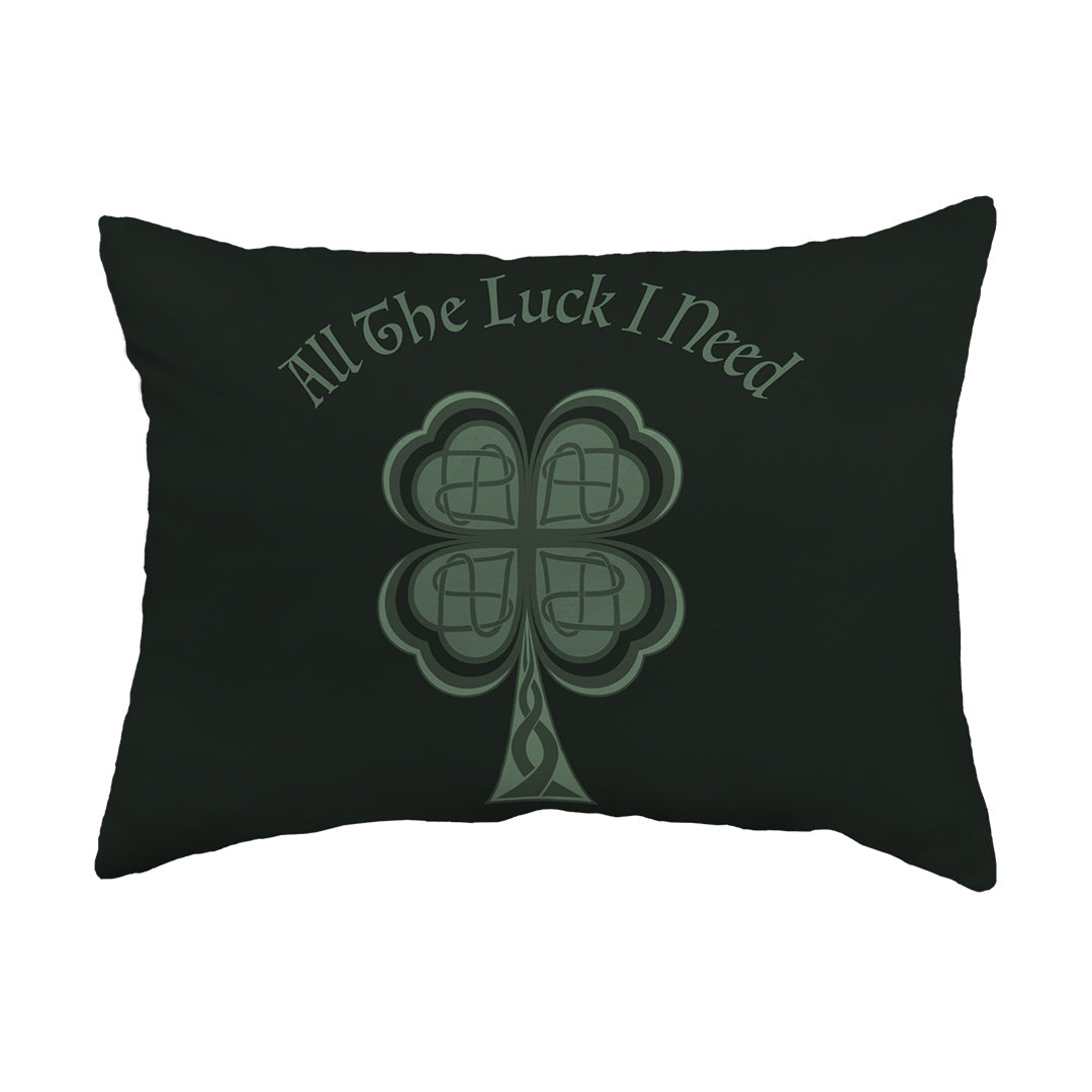 Throw Pillow Lucky Four Leaf Clover