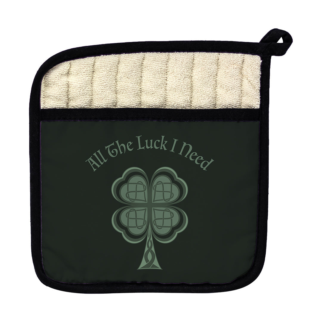 Pot Holder Lucky Four Leaf Clover