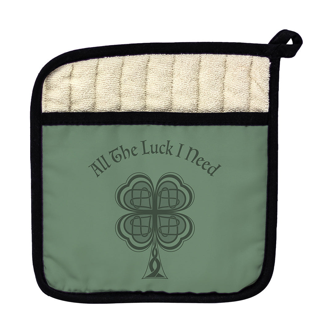 Pot Holder Lucky Four Leaf Clover