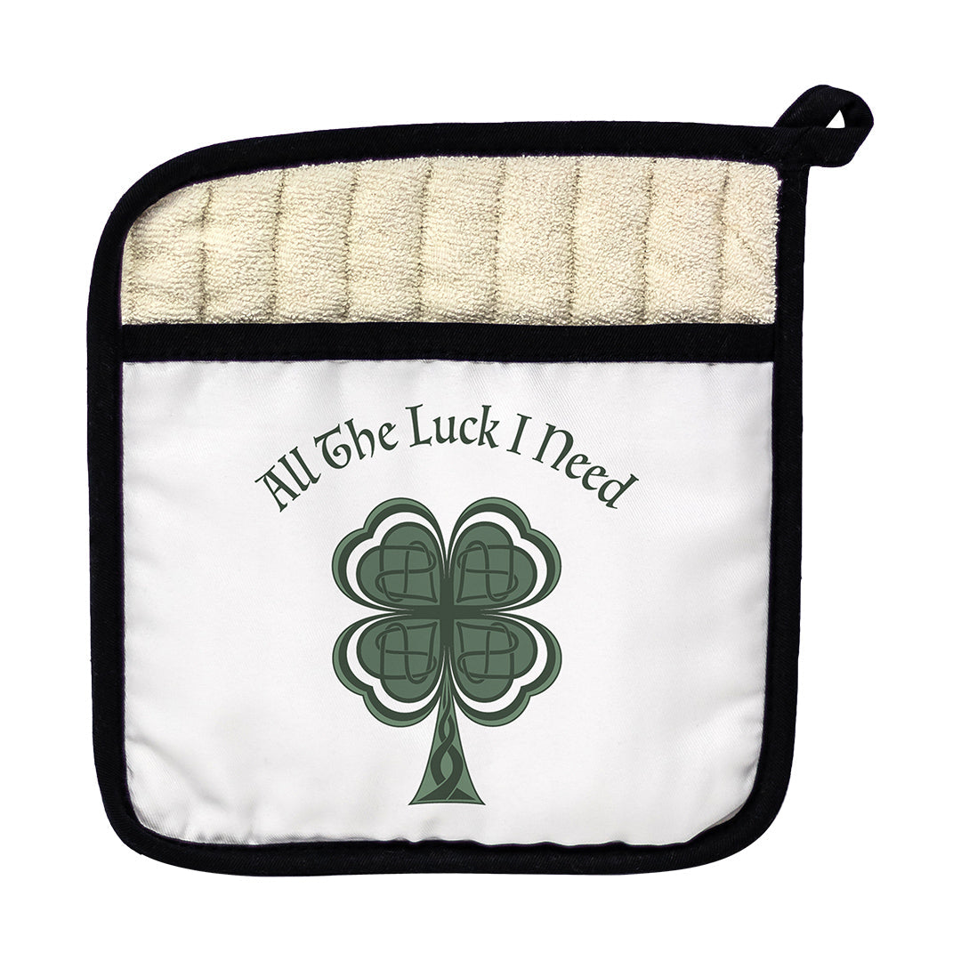 Pot Holder Lucky Four Leaf Clover