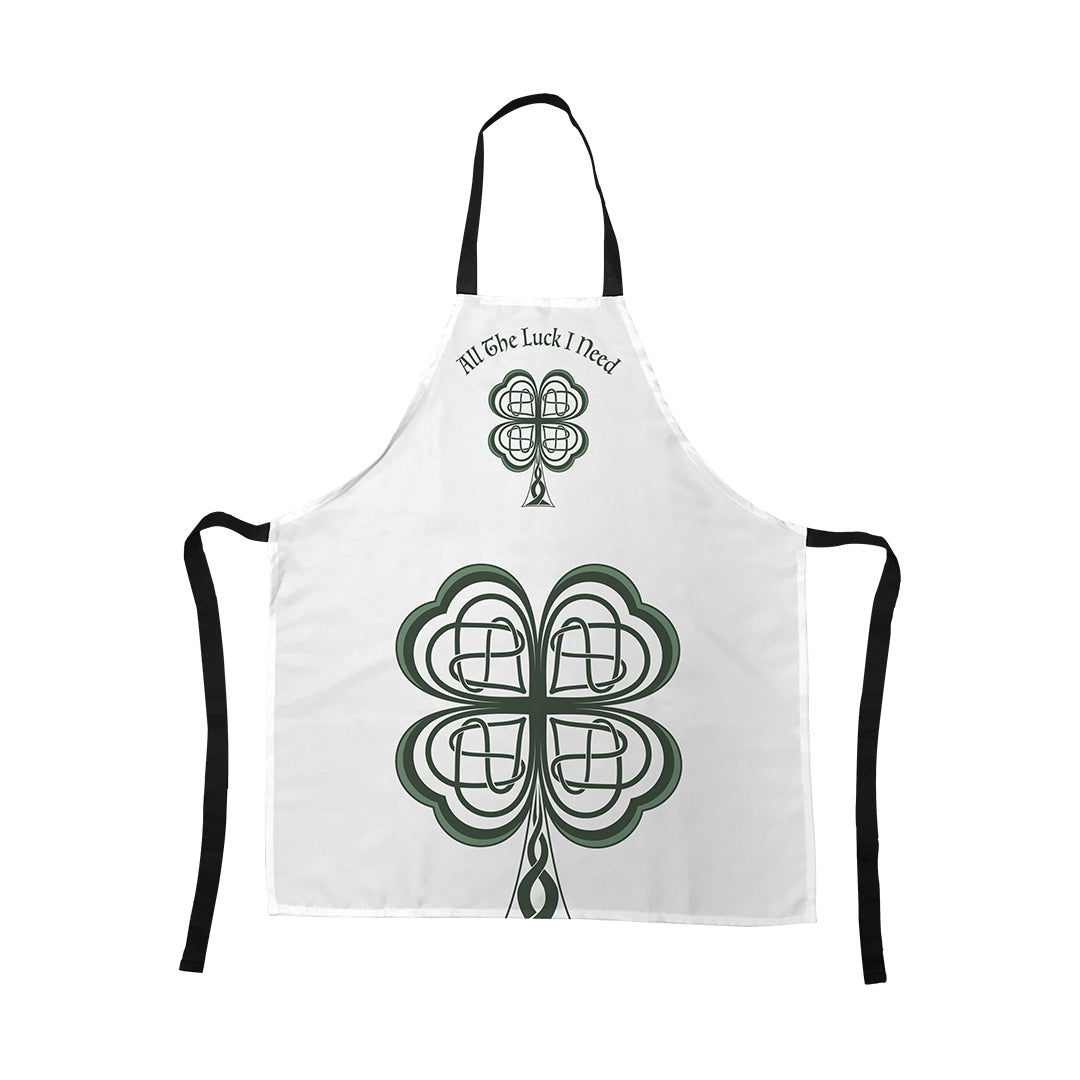 Apron Lucky Four Leaf Clover