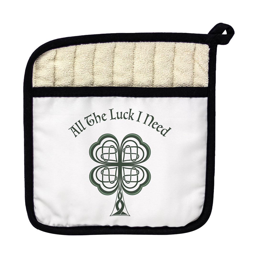 Pot Holder Lucky Four Leaf Clover