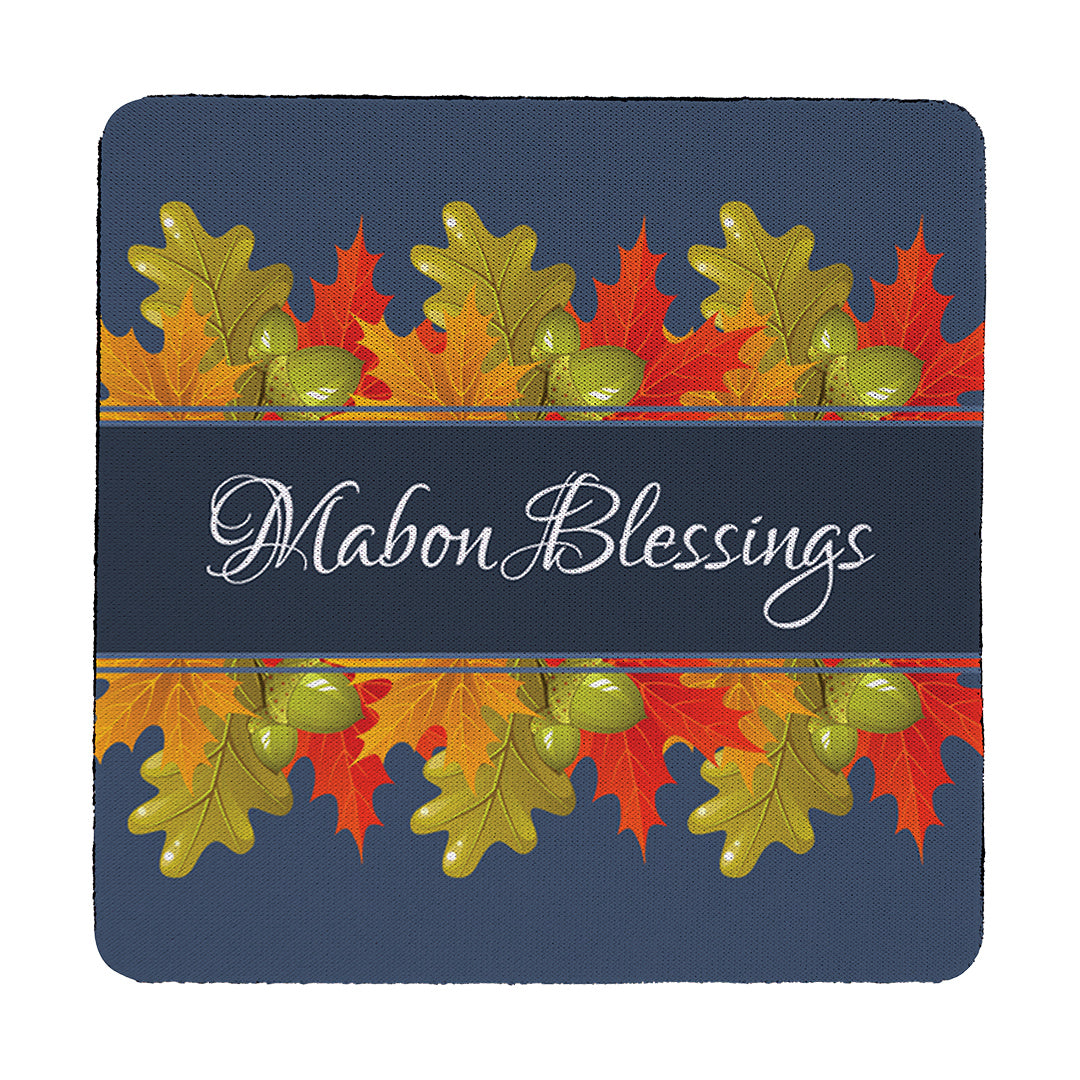 Coaster Mabon Blessings Leaves