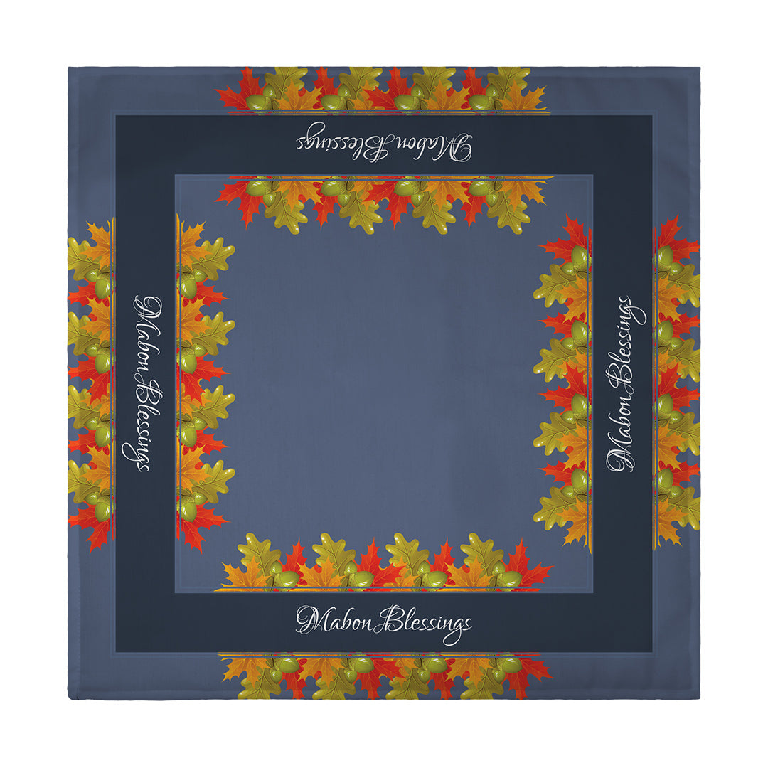 Napkin Mabon Blessings Leaves