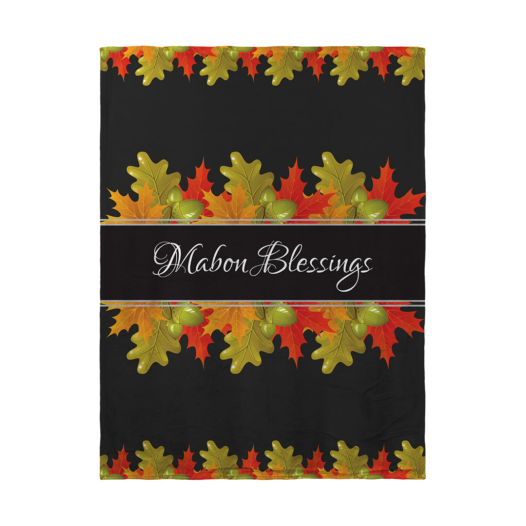 Blankets Mabon Blessings Leaves