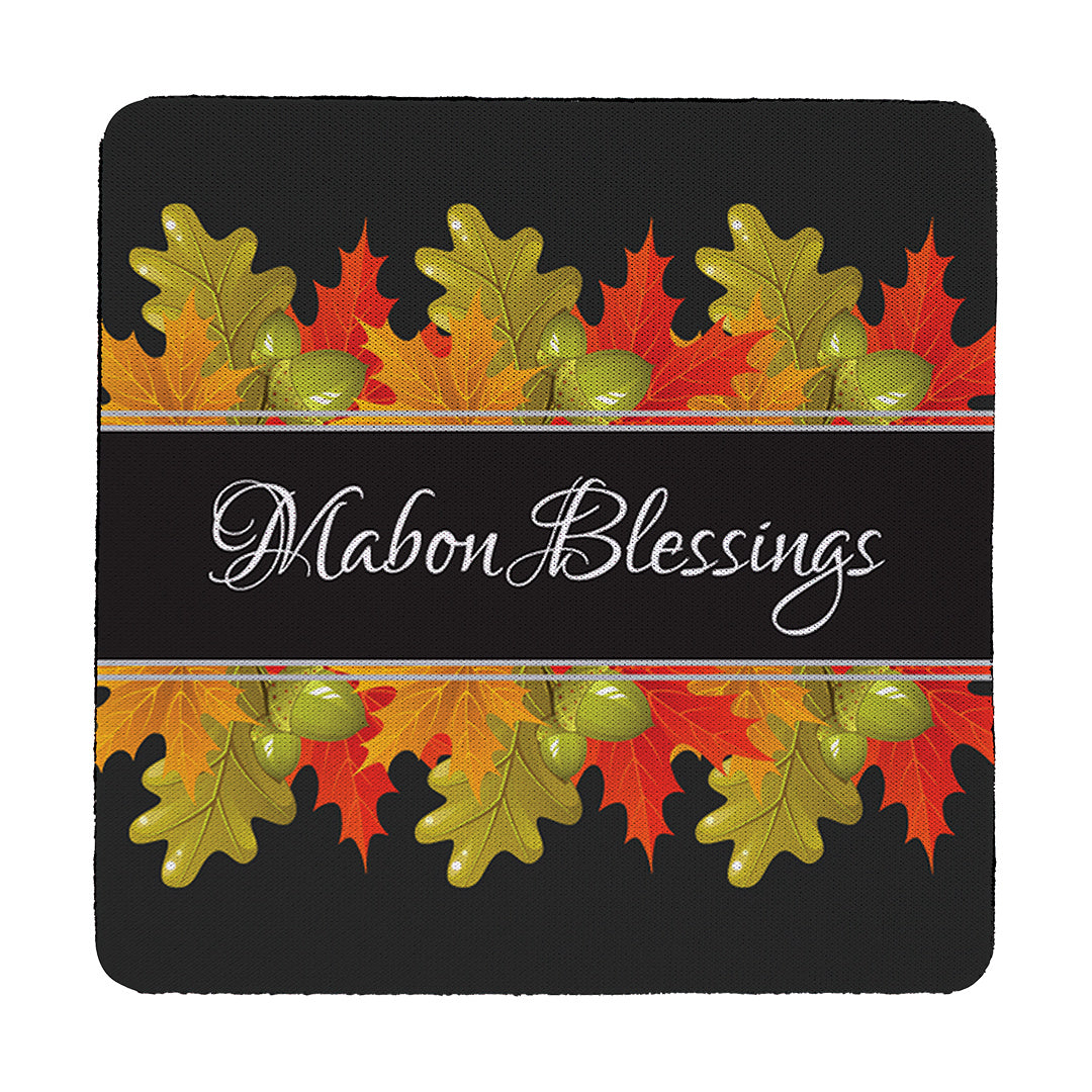 Coaster Mabon Blessings Leaves