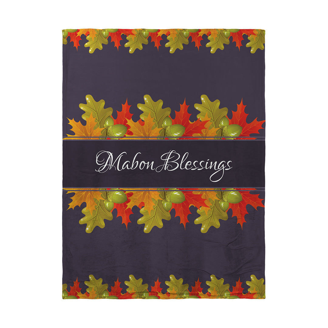 Blankets Mabon Blessings Leaves