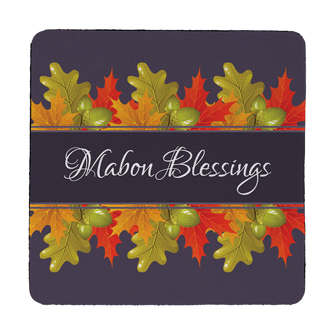 Coaster Mabon Blessings Leaves