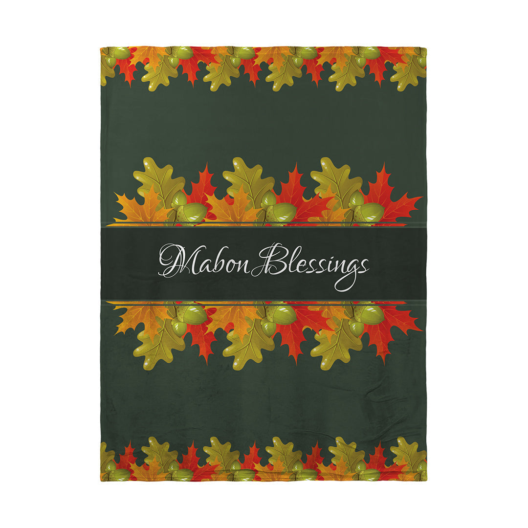 Blankets Mabon Blessings Leaves