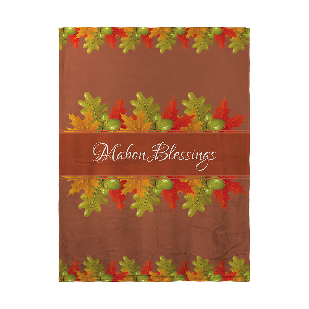 Blankets Mabon Blessings Leaves