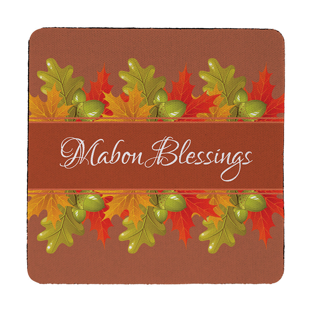 Coaster Mabon Blessings Leaves