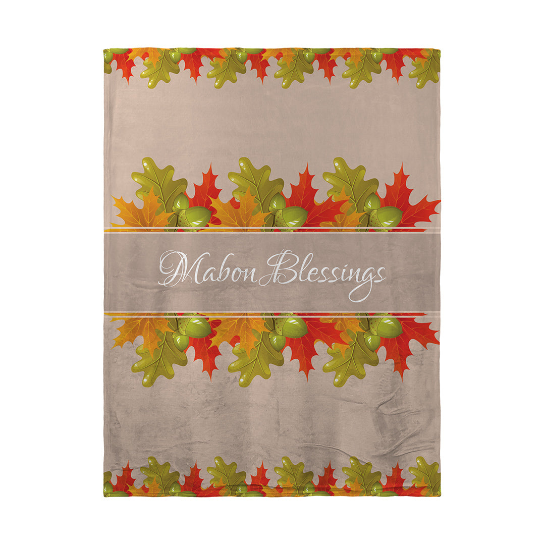 Blankets Mabon Blessings Leaves