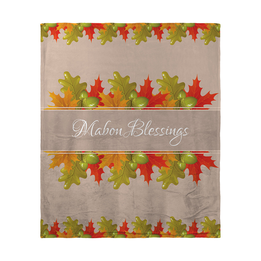 Blankets Mabon Blessings Leaves