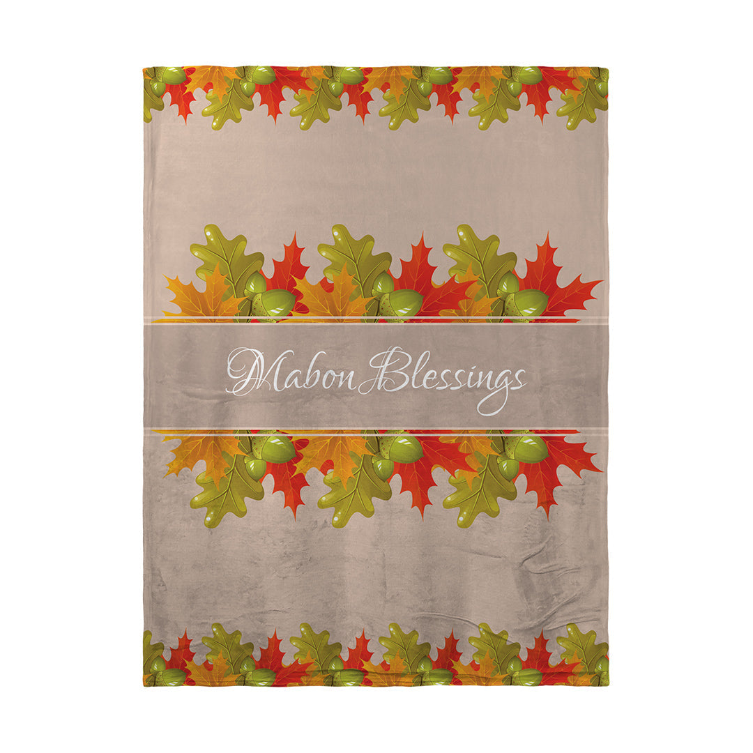 Blankets Mabon Blessings Leaves