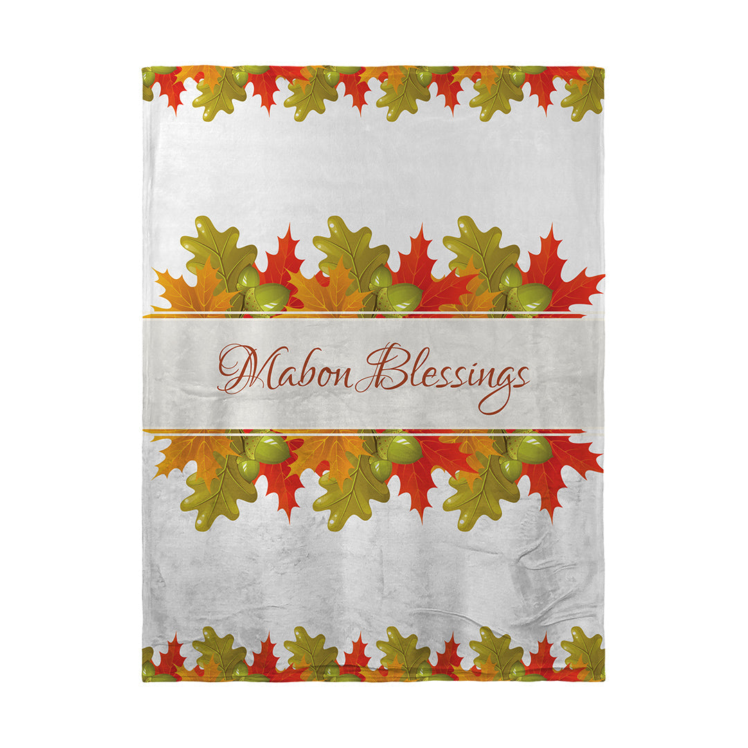 Blankets Mabon Blessings Leaves