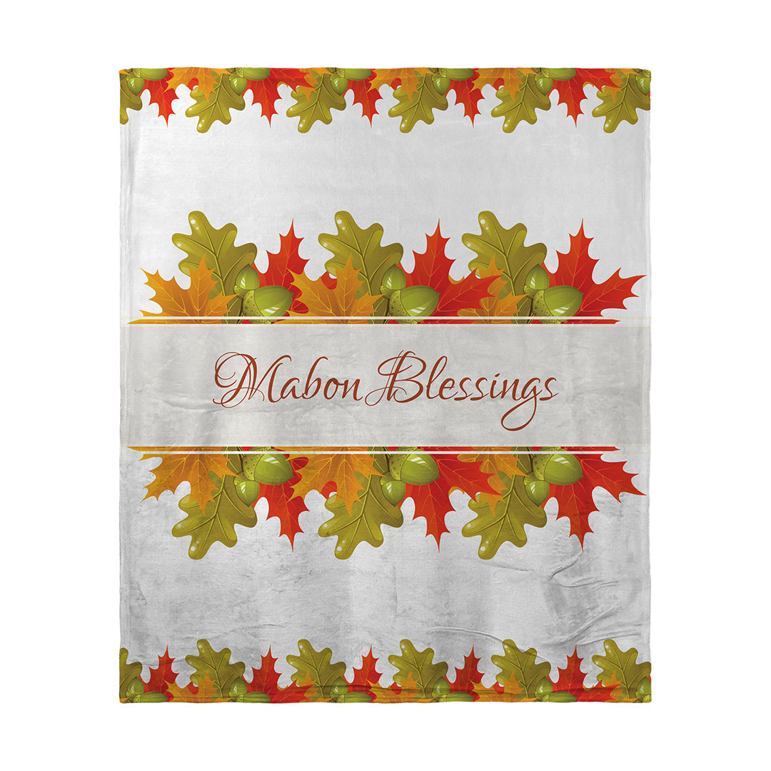 Blankets Mabon Blessings Leaves