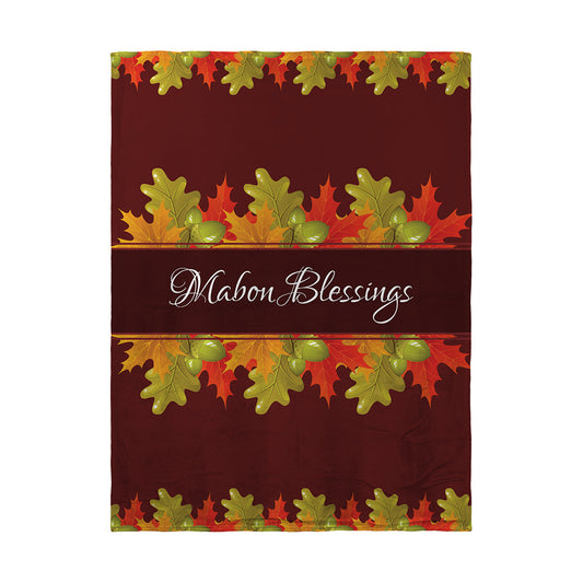 Blankets Mabon Blessings Leaves