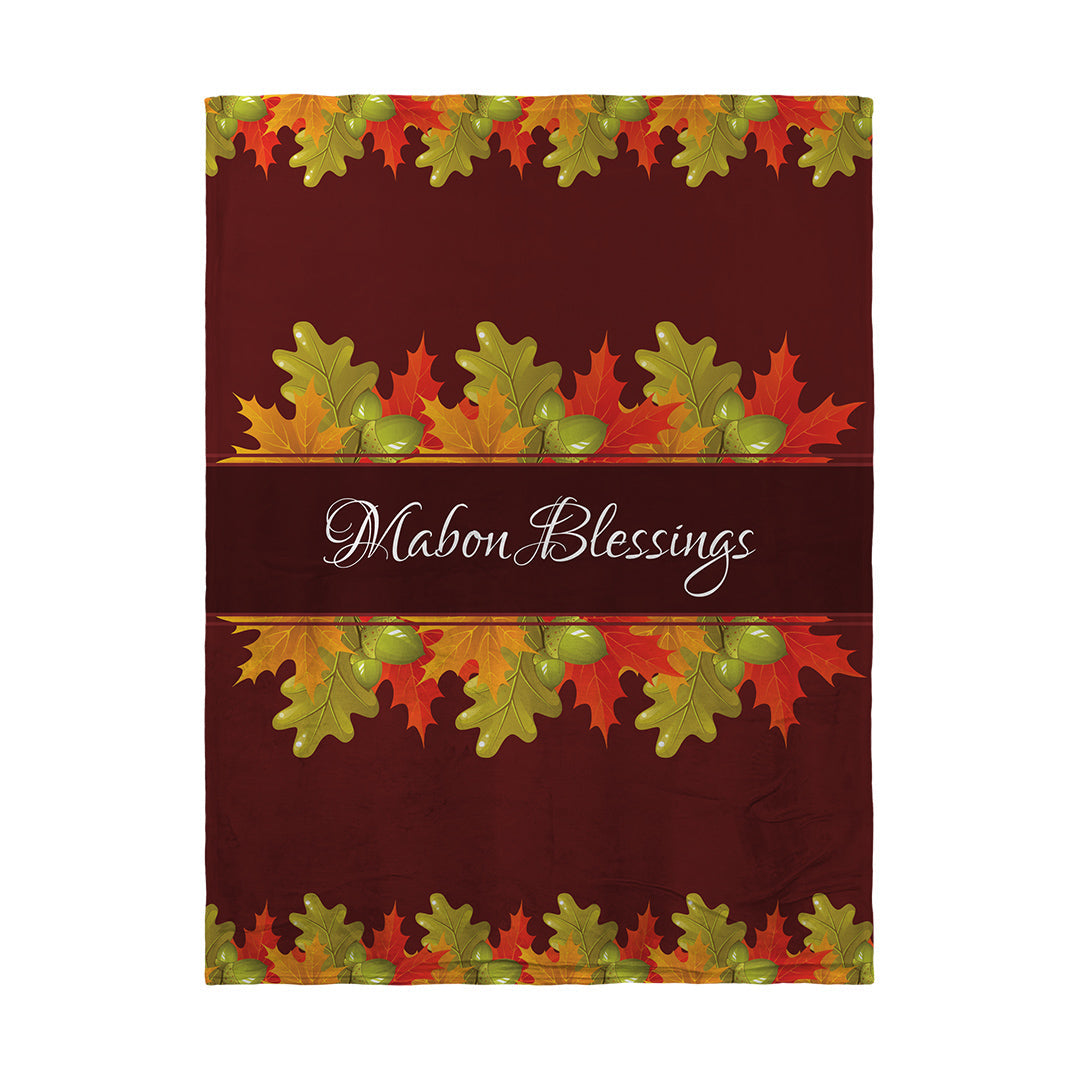 Blankets Mabon Blessings Leaves