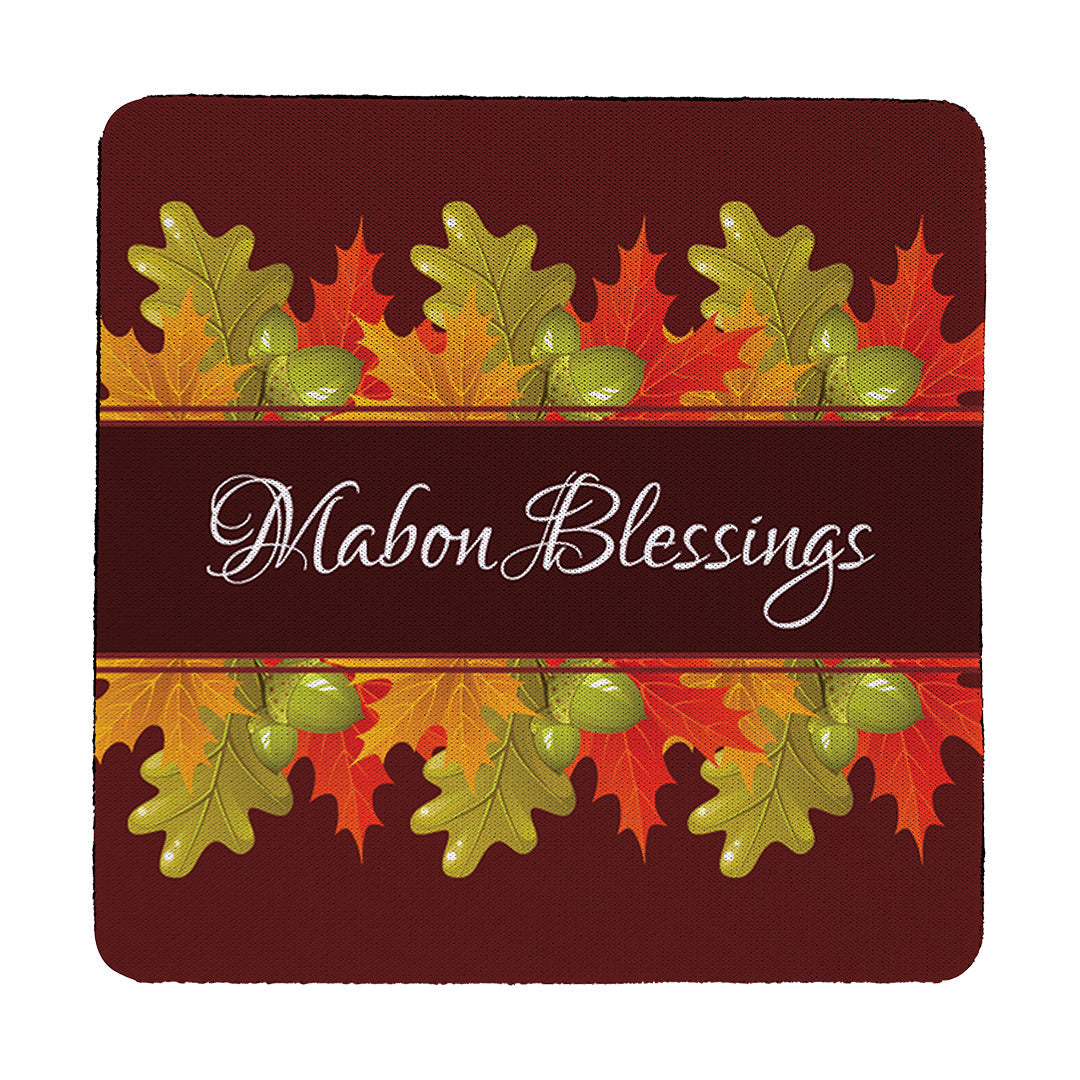 Coaster Mabon Blessings Leaves