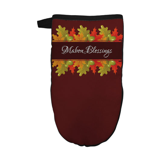 Oven Mitt Mabon Blessings Leaves