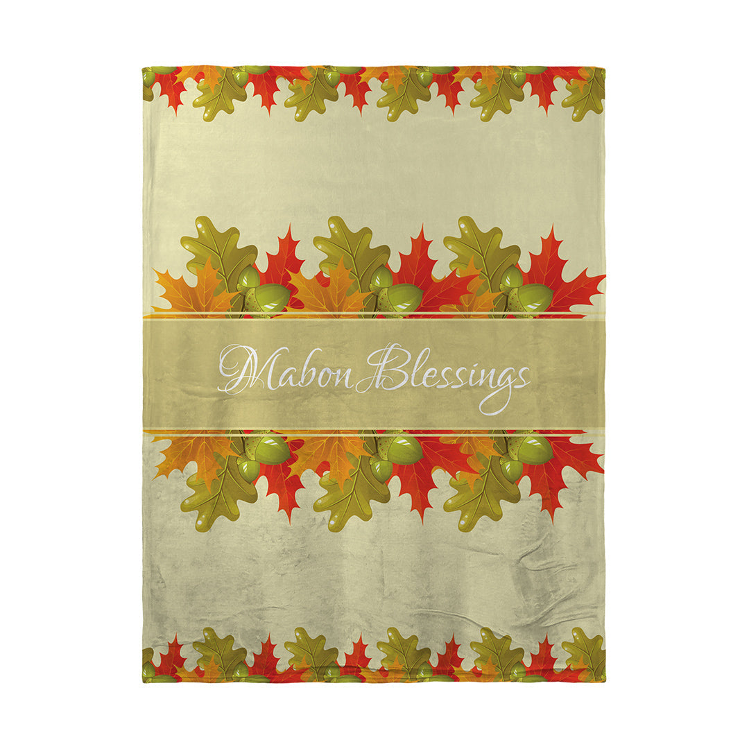 Blankets Mabon Blessings Leaves