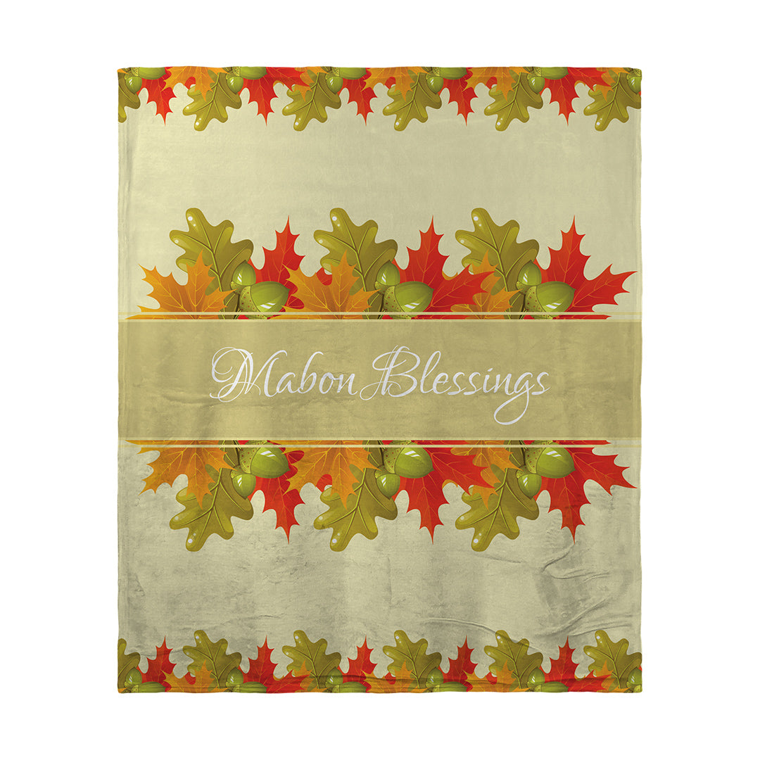 Blankets Mabon Blessings Leaves