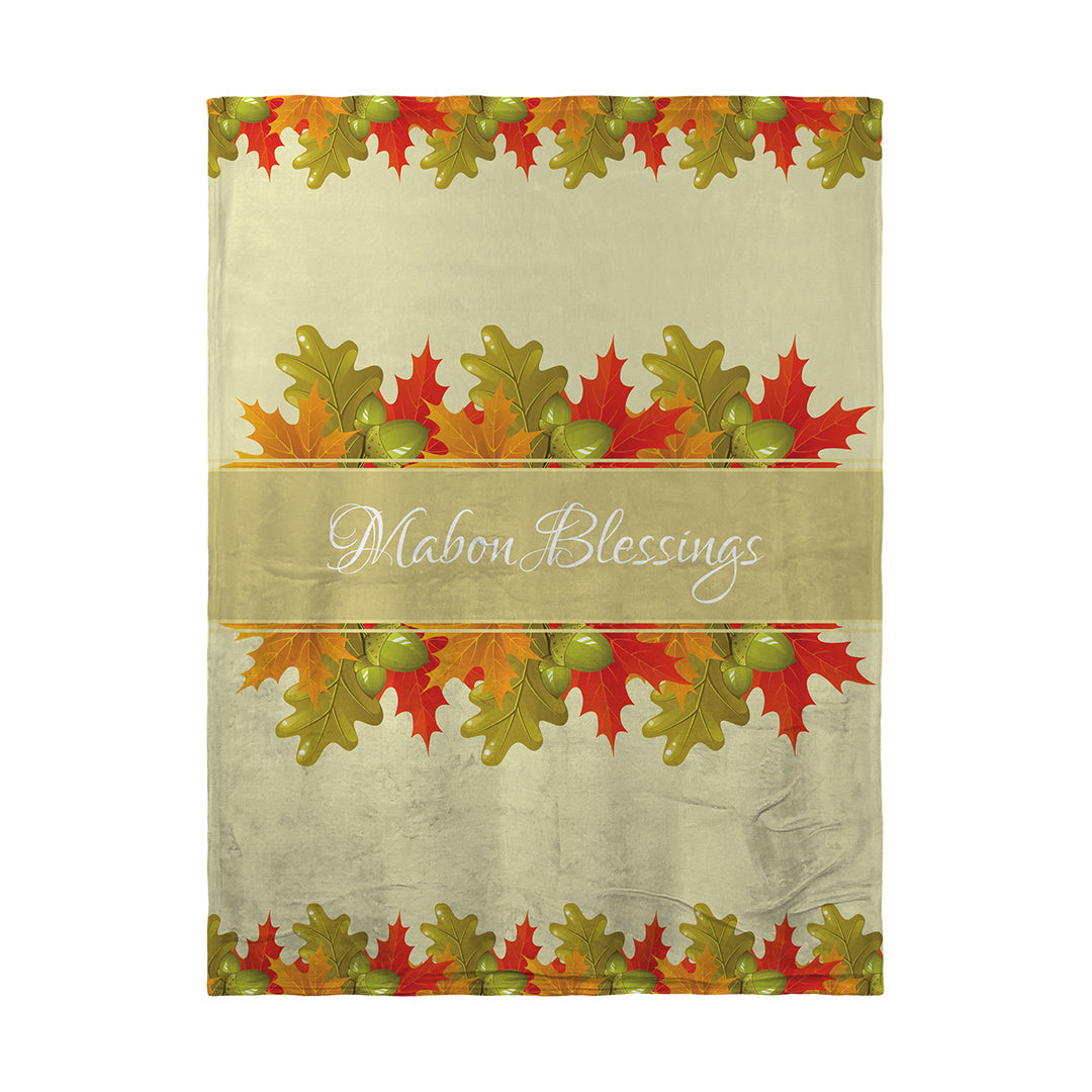 Blankets Mabon Blessings Leaves