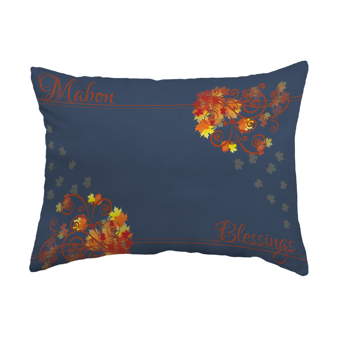 Throw Pillow Mabon Blessings Swirls