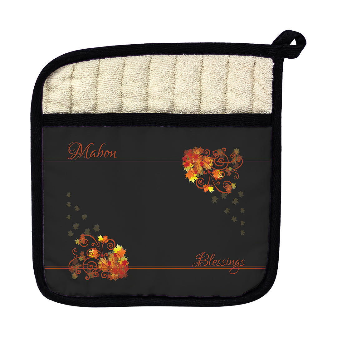 Pot Holder Mabon Blessings Swirls